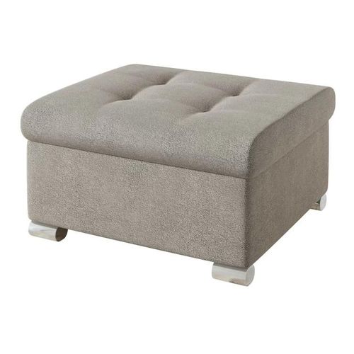 Pouf Comfivo 115, Brun Clair, Tapisserie, 41x68x70cm