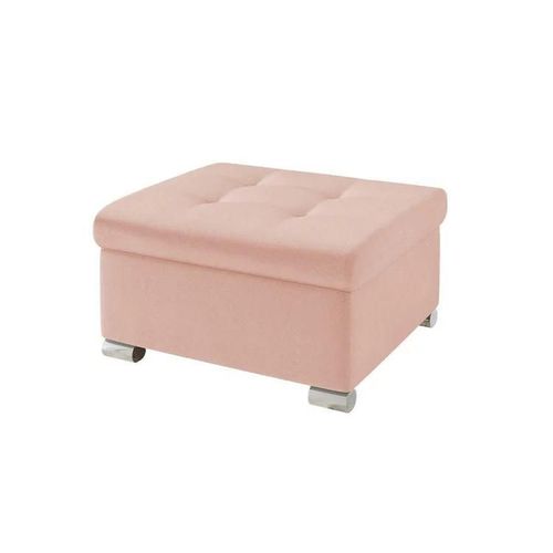 Pouf Comfivo 115, Rose, Tapisserie, 41x68x70cm
