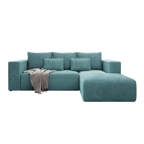 Canapé D'angle Arvada 116, Turquoise, Fonction De Couchage