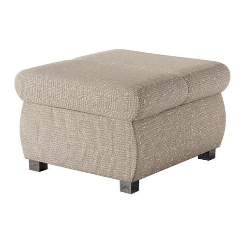 Pouf Comfivo 142, Brun Clair, Tapisserie, 39x60x60cm