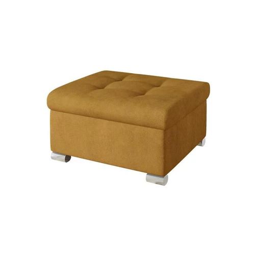 Pouf Comfivo 115, Brun Clair, Tapisserie, 41x68x70cm
