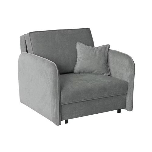 Fauteuil Columbus 125, Gris, Tapisserie, 85x95x98cm