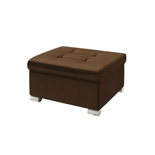 Pouf Comfivo 115, Marron, Tapisserie, 41x68x70cm