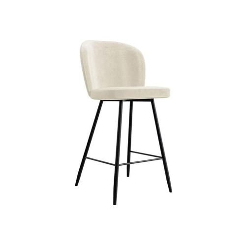 Chaise De Bar Jackson 101, Tapisserie, En Bois, 109x48x54cm