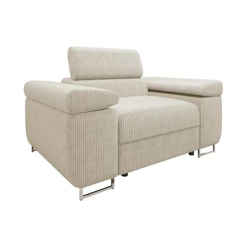 Fauteuil Comfivo Eliferu 106, Brun Clair, Tapisserie, 70x134x102cm