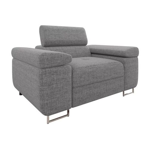 Fauteuil Comfivo Eliferu 106, Gris, Tapisserie, 70x134x102cm