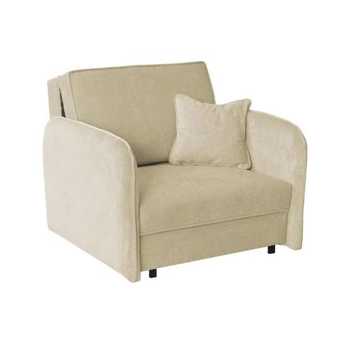 Fauteuil Columbus 125, Brun Clair, Tapisserie, 85x95x98cm