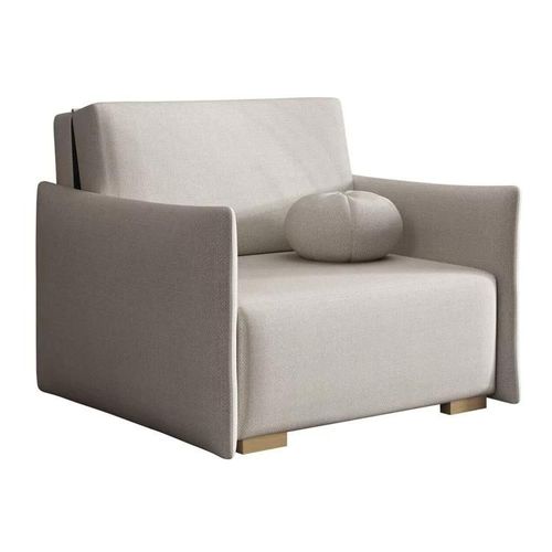 Fauteuil Columbus 222, Brun Clair, Tapisserie, 85x100x98cm