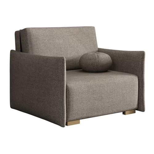Fauteuil Columbus 222, Brun Clair, Tapisserie, 85x100x98cm