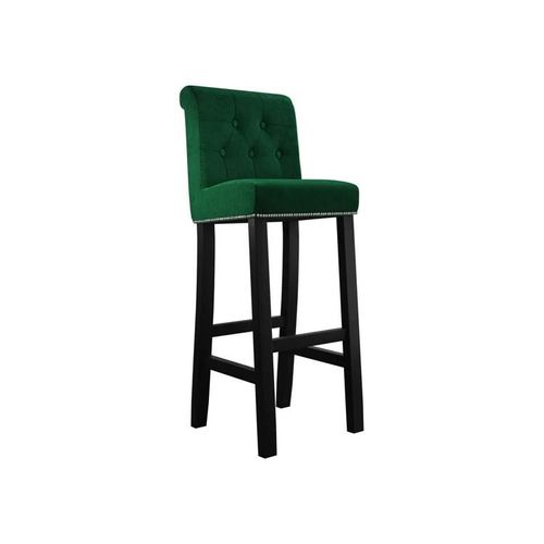 Chaise De Bar Jackson 100, Tapisserie, En Bois, 107x40x47cm