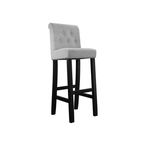 Chaise De Bar Jackson 100, Tapisserie, En Bois, 107x40x47cm