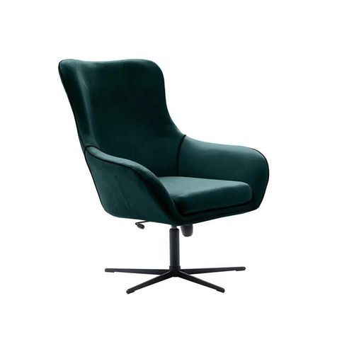 Fauteuil Kingston 136, Vert, Tapisserie, 110x88x88cm