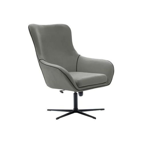 Fauteuil Kingston 136, Gris, Tapisserie, 110x88x88cm