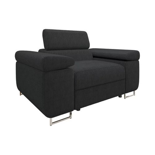 Fauteuil Comfivo Eliferu 106, Gris, Tapisserie, 70x134x102cm
