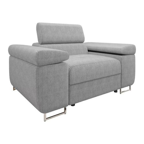 Fauteuil Comfivo Eliferu 106, Gris, Tapisserie, 70x134x102cm
