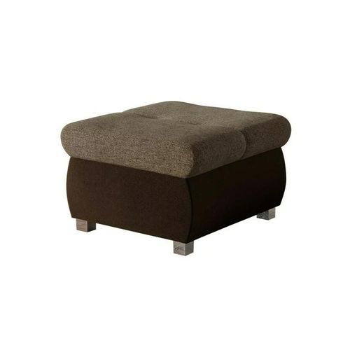 Pouf Comfivo 122, Marron, Tapisserie, 39x60x60cm