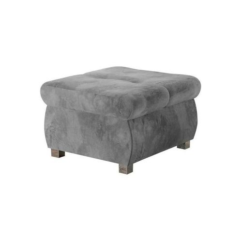 Pouf Comfivo 122, Gris, Tapisserie, 39x60x60cm