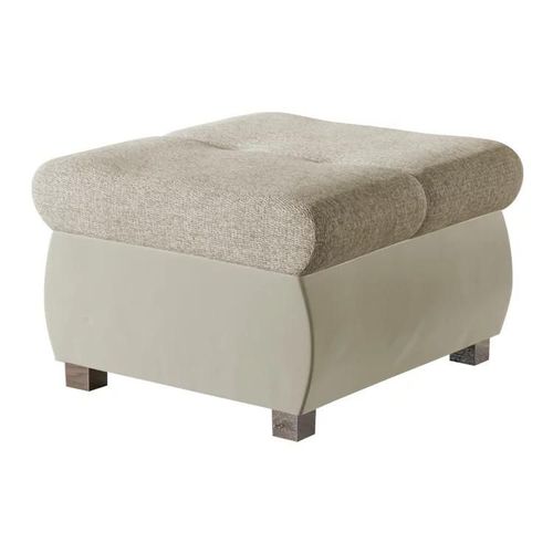 Pouf Comfivo 122, Brun Clair, Tapisserie, 39x60x60cm