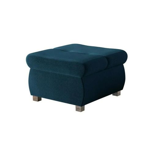 Pouf Comfivo 122, Bleu, Tapisserie, 39x60x60cm