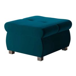 Pouf Comfivo 122, Turquoise, Tapisserie, 39x60x60cm