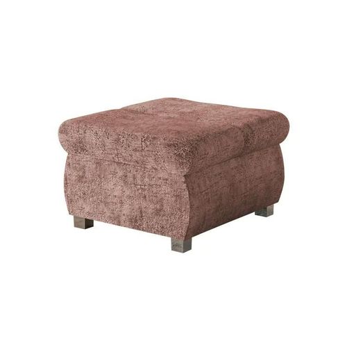 Pouf Comfivo 122, Rose, Tapisserie, 39x60x60cm