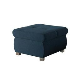 Pouf Comfivo 122, Bleu, Tapisserie, 39x60x60cm