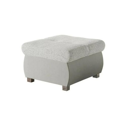 Pouf Comfivo 122, Gris, Tapisserie, 39x60x60cm