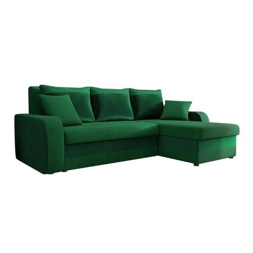 Canapé D'angle Comfivo 135, Vert, Fonction De Couchage, 238x147x80cm