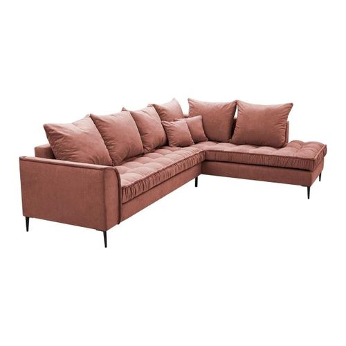 Canapé D'angle Kingsport 113, Rose, Fonction De Couchage, 306x227x90cm