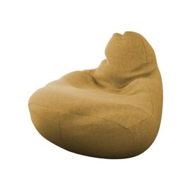 Pouf Poire Comfivo 283, Jaune, Tapisserie, Polyester, 120x85x85cm