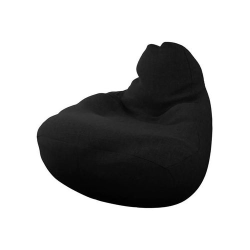 Pouf Poire Comfivo 283, Noir, Tapisserie, Polyester, 120x85x85cm