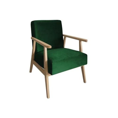 Fauteuil Clovis 100, Vert, Tapisserie, 76x59x67cm