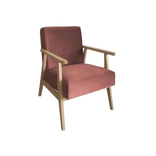 Fauteuil Clovis 100, Rose, Tapisserie, 76x59x67cm