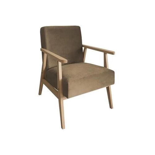 Fauteuil Clovis 100, Marron, Tapisserie, 76x59x67cm