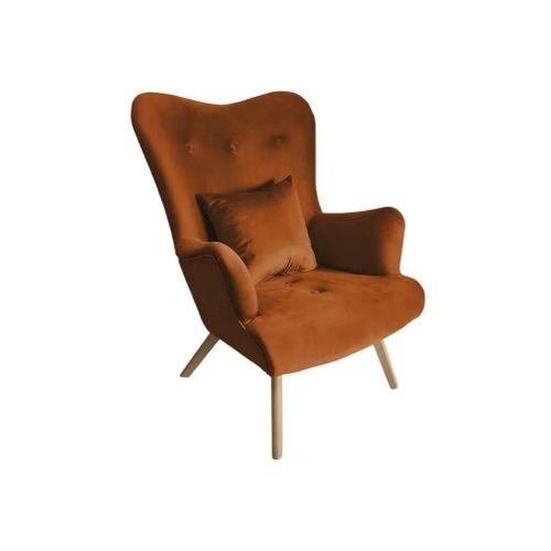 Fauteuil Clovis 102, Marron, Tapisserie, 100x76x90cm