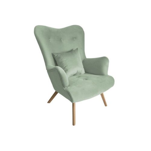 Fauteuil Clovis 102, Turquoise, Tapisserie, 100x76x90cm