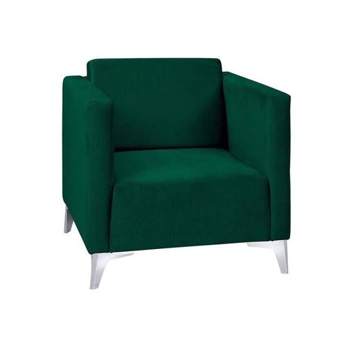 Fauteuil Virmore 102, Vert, Tapisserie, 74x76x82cm