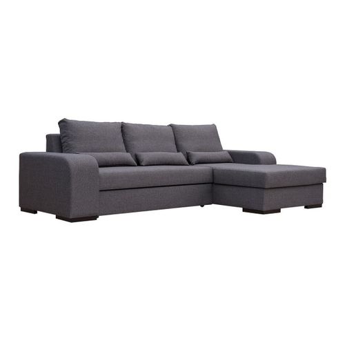 Canapé D'angle Kingsport 103, Gris, Fonction De Couchage, 285x165x90cm