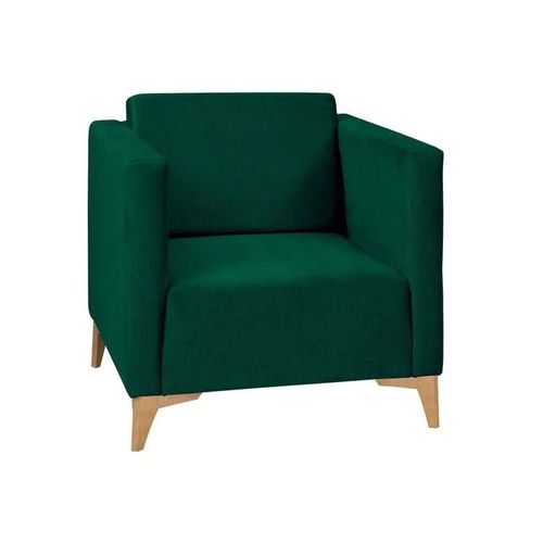 Fauteuil Virmore 102, Vert, Tapisserie, 74x76x82cm