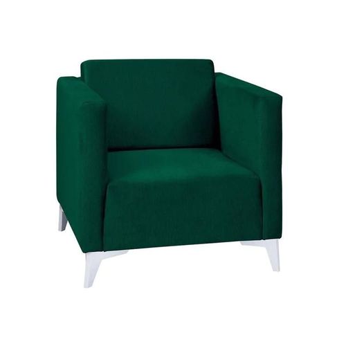 Fauteuil Virmore 102, Vert, Tapisserie, 74x76x82cm