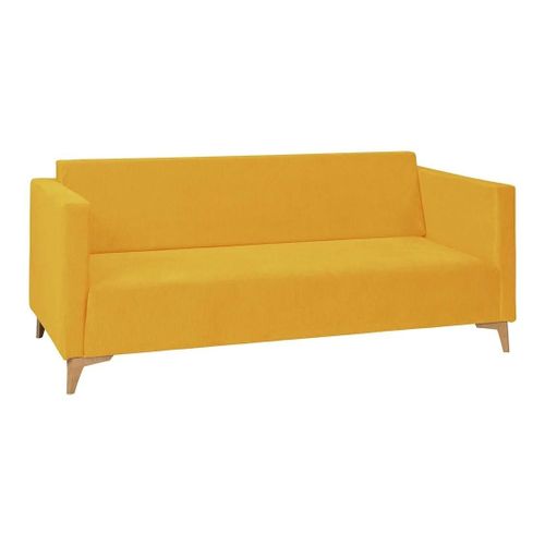 Canapé Virmore 100, Fonction De Couchage, Boîte De Literie, Jaune