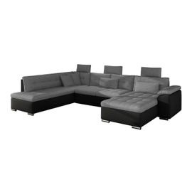 Canapé D'angle Comfivo 127, Gris, Fonction De Couchage, 350x205x101cm