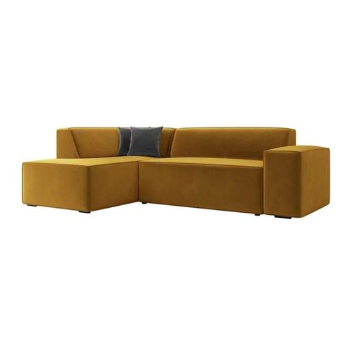 Canapé D'angle Comfivo 289, Jaune, Fonction De Couchage, 267x205x73cm