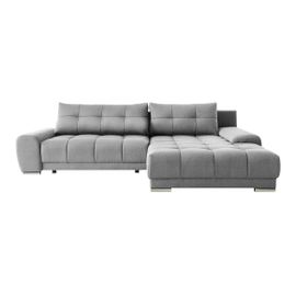 Canapé D'angle Lincoln 114, Gris, Fonction De Couchage, 281x189x74cm