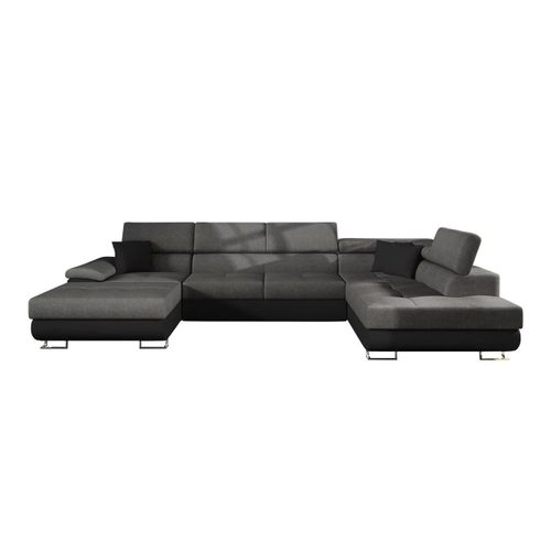 Canapé D'angle Comfivo 190, Gris, Fonction De Couchage, 345x202x71cm
