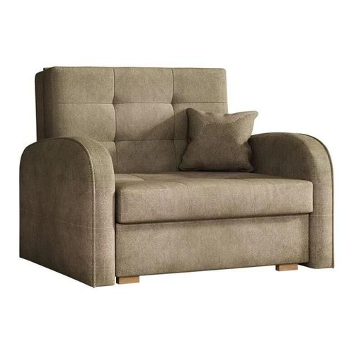 Fauteuil Columbus 114, Brun Clair, Tapisserie, 85x103x98cm