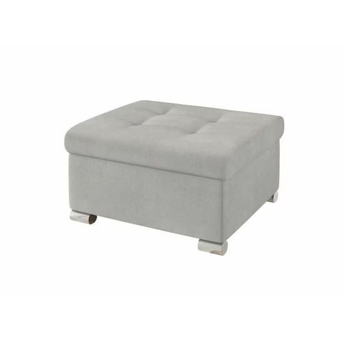 Pouf Comfivo 115, Gris, Tapisserie, 41x68x70cm