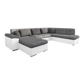 Canapé D'angle Comfivo 141, Gris, Fonction De Couchage, 348x205x76cm
