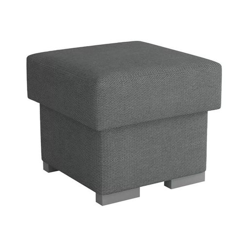 Pouf Etrcala 105, Gris, Tapisserie, Boîte De Rangement, 43x50x50cm