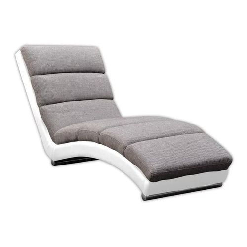 Chaise Longue Comfivo 109, Gris, Boîte De Literie, 84x62x180cm
